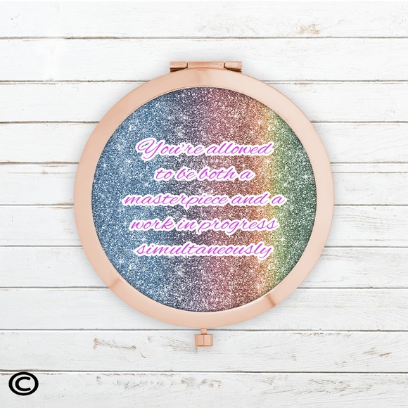 Funny Motivational Compact Mirrors